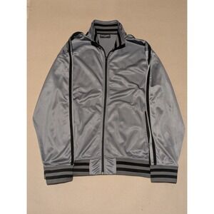 Foot Locker Men's Grey & Black Track Jacket Size: XL